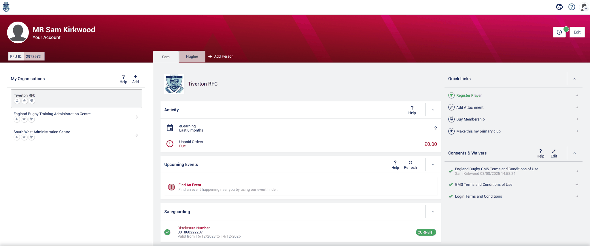 GMS dashboard